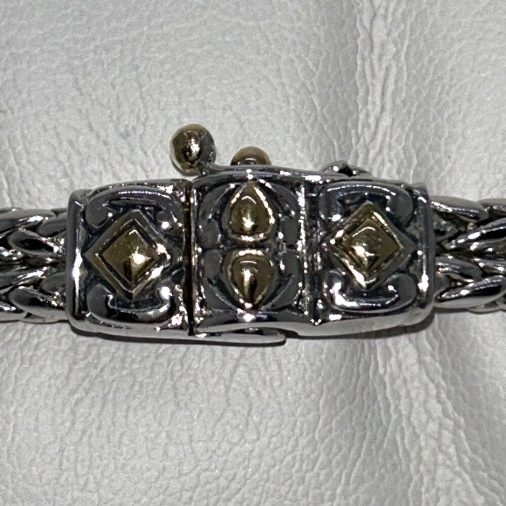 John Medeiros 2-Strand Bracelet Rhodium-Plated Bracelet Champagne Crystal - Picture 3 of 15